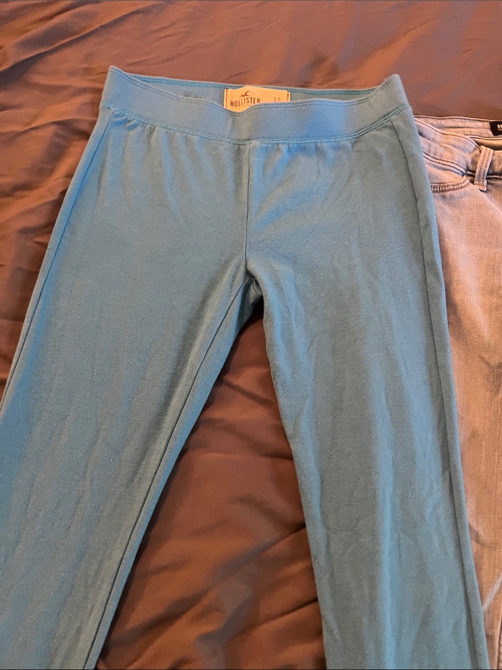 Hollister Teal Blue Stretch Leggings